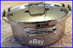 All Clad d5 Stainless Steel 7 QT Pouring Stock Pot BRAND NEW SD55207P