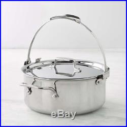 All-Clad d5 Stainless Steel 7 qt pouring stock pot with Lid