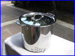 All-clad 12 quart tall stock pot with Lid NEW stainless steel