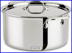All-clad 3d Stock Pot 8 Qt Stainless Steel New Open Box Oven Safe All-clad 3d Stock Pot 8 Qt Stainless Steel New Open Box Oven Safe