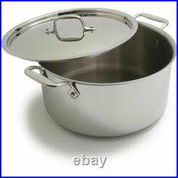 All-clad 3d Stock Pot 8 Qt Stainless Steel New Open Box Oven Safe