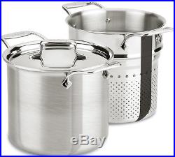 All-clad BD55807 SS 7-Qt D5 5-Ply Pasta Pentola Stockpot with Lid
