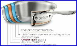 All-clad Copper Core Stock Pot 8 Qt Stainless Steel New Open Box Oven Safe