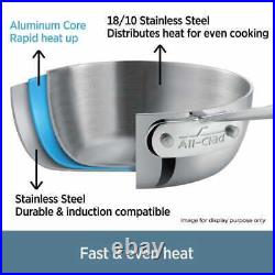 All-clad D3 Stainless 3-ply Bonded 6-qt Stockpot with Lid