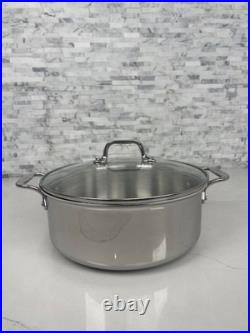 All-clad D3 Stainless Steel 3-ply Bonded Everyday 6-qt Stockpot with Glass Lid