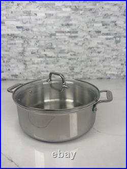 All-clad D3 Stainless Steel 3-ply Bonded Everyday 6-qt Stockpot with Glass Lid