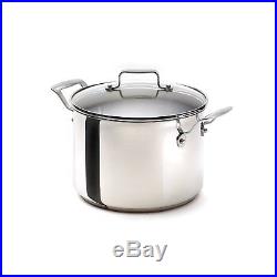 All-clad Emeril Copper Core Stainless Steel Stock Pot 8 Qurt With LID Silver New