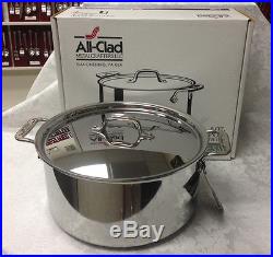 All-clad Stainless 8 Quart Stock Pot With LID #8701004410 New In Box