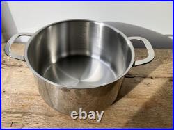 Alva Stainless Steel Maestro Stock Pot 9.5 24cm 5 Quart Belgian lid NEW in box