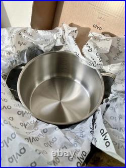 Alva Stainless Steel Maestro Stock Pot 9.5 24cm 5 Quart Belgian lid NEW in box
