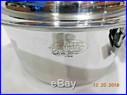 Americraft 8 Qt Stock Pot & 11.5 Skillet 7 Ply Stainless Waterless Kitchen Cook