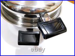 Americraft 8 Qt Stock Pot & Dome LID 7ply Surgical Stainless Steel Waterless USA