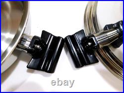 Americraft 8 Qt Stock Pot & Dome LID 7ply Surgical Stainless Steel Waterless USA