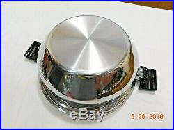 Americraft Kitchen Craft 6 Qt Gourmet Stock Pot Slow Cooker Base 5 Ply Stainless