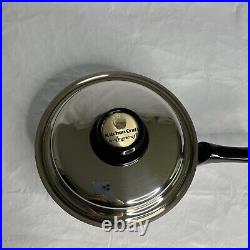 Americraft Lustre Kitchen Craft West Bend 9 Skillet Fry Pan Stainless USA NEW