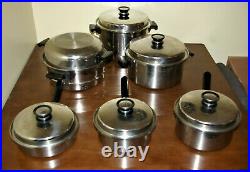 Amway Queen 14 Piece Stainless Steel Pots and Pans Set