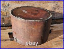 Antique Copper Stock Pot Round 10 lbs 6.5 Hand Wrought