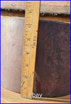 Antique Copper Stock Pot Round 10 lbs 6.5 Hand Wrought