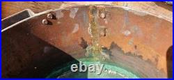 Antique Copper Stock Pot Round 10 lbs 6.5 Hand Wrought