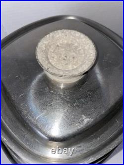 Aristo-Craft 8 Pc Stainless Steel Square Cookware Stock Pot Sauce Pans & Lids