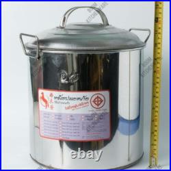 Asian Stainless Steel Hot Pot Divider Soup Stockpot Small Size 25.5 cm NO. 10