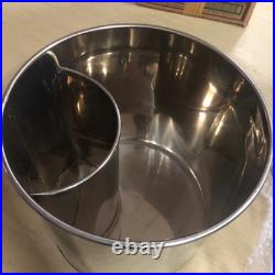 Asian Stainless Steel Hot Pot Divider Soup Stockpot Small Size 25.5 cm NO. 10