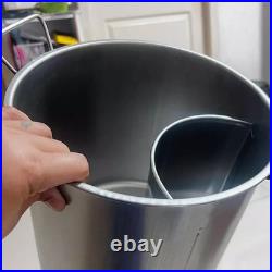 Asian Stainless Steel Hot Pot Divider Soup Stockpot Small Size 25.5 cm NO. 10