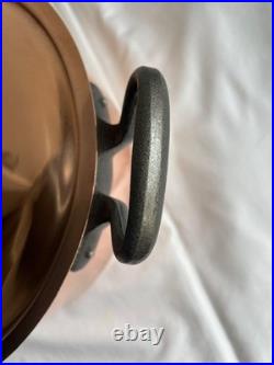 BAUMALU Copper Stock Pot With Lid 7.5 qt Made in France New
