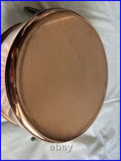 BAUMALU Copper Stock Pot With Lid 7.5 qt Made in France New