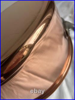 BAUMALU Copper Stock Pot With Lid 7.5 qt Made in France New