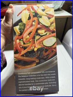 BELGIQUE Stainless Steel Cookware Sauce / Soup Pot with Glass Lid 3 Qt