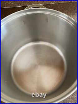 BERNDES Germany Crate And Barrel 8 Qt Stock Pot With Pasta Insert/Strainer Lid
