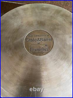 BERNDES Germany Crate And Barrel 8 Qt Stock Pot With Pasta Insert/Strainer Lid