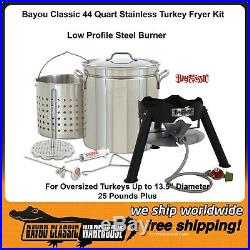 BIG Turkey Fryer Complete Stainless Steel Stockpot Kit 25+ LB Bayou Classic