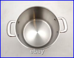 BLEMISHED Chantal 21 Steel Induction Stock Pot with Glass Lid 8 Quart