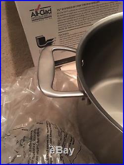 BRAND NEW All Clad TK 12 Qt Stock Pot Brushed Stainless Thomas Keller Edition