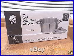 BRAND NEW ROYAL PRESTIGE 8 QUART STOCK POT & LID T304 Surgical Stainless