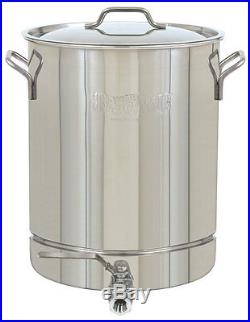 Bayou Classic 1032 Stainless 8-Gallon Stockpot with Spigot and Vented Lid New