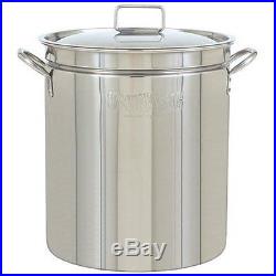 Bayou Classic 1036 Stainless Steel 36 Qt Stockpot Lid Steam Boil Fry Ships in US