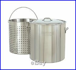 Bayou Classic 1162 kitchen Boiler Lid Basket Stainless Domed Vented 162 Quart