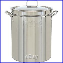 Bayou Classic 44-quart Stainless Steel Stockpot with Lid