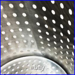 Bayou Classic 62 Quart 20 Gauge Stainless Steel Stockpot Lid Basket 1160