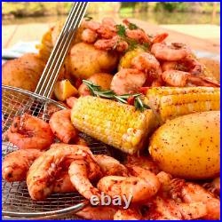 Bayou Classic 62 Quart 20 Gauge Stainless Steel Stockpot Lid Basket 1160