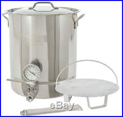 Bayou Classic 800-408 Homebrew Beer Wine Stainless 8 Gallon Brew Kettle Set 6 pc