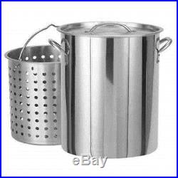 Bayou Classic 82-Qt. Stockpot with Lid and Basket