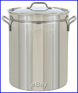 Bayou Stock Pot Steamer 62 Qt Boiling Stainless Steel Basket Soup Stew Cookware