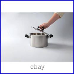 BergHOFF Stock Pot 6.8 qt 12.20 Hx7.08W Durable in Stainless Steel Finish