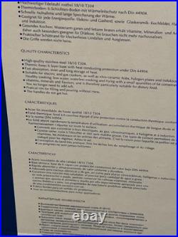 BergHOFF stainless Steal 13.3 Qt Stockpot NEW