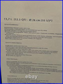 BergHOFF stainless Steal 13.3 Qt Stockpot NEW