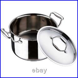 Bergner Triply Stainless Steel Cook & Serve Pan Casserole Pan/Biryani Pot 20cm